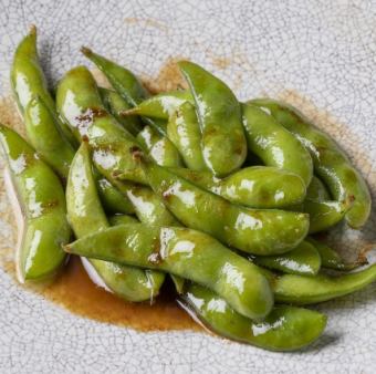 枝豆のペペロンチーノ