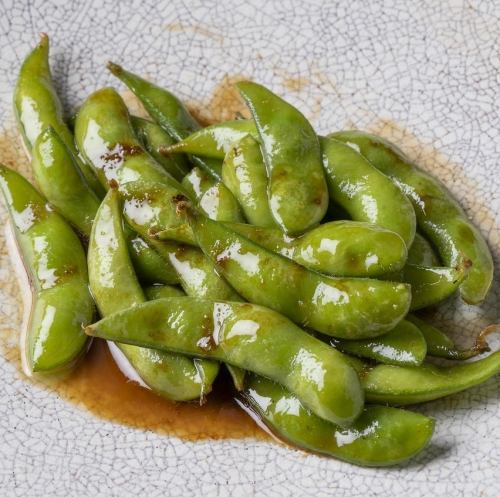 枝豆のペペロンチーノ