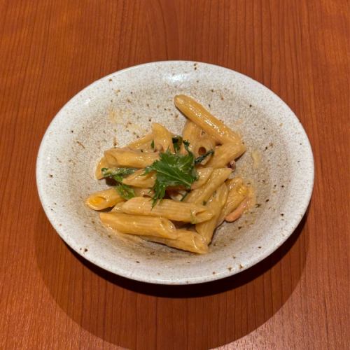 佐渡産いか塩辛の和風ペンネ
