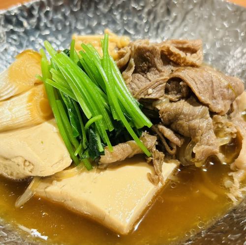 特選村上牛の肉豆腐