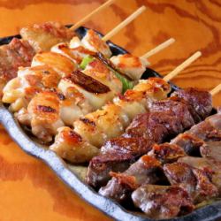 Assortment of 7 Yakitori Skewers