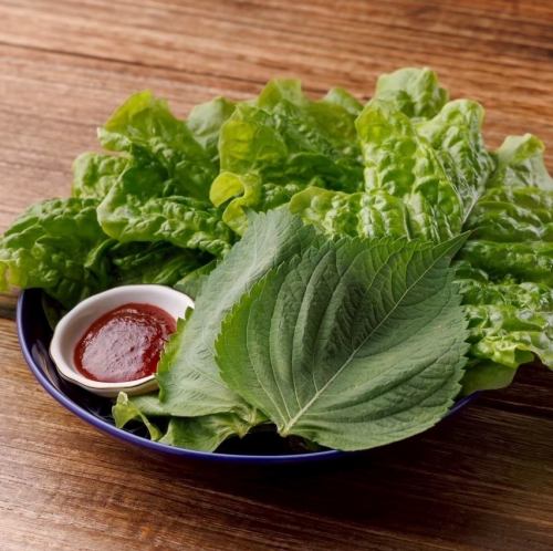 生菜和芝麻葉