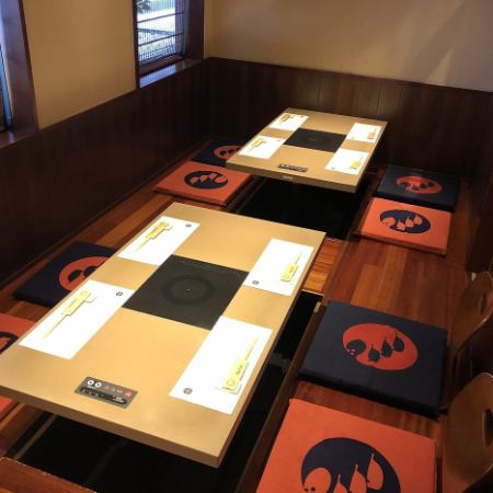 You can use two horigotatsu seats next to each other for a banquet for 5 to 8 people at a maximum♪ It can be used for various occasions such as welcome and farewell parties and celebration banquets.