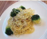 Whitebait and broccoli peperoncino