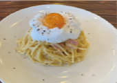 Fluffy Bacon Carbonara