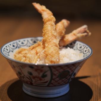 Shrimp tempura bowl