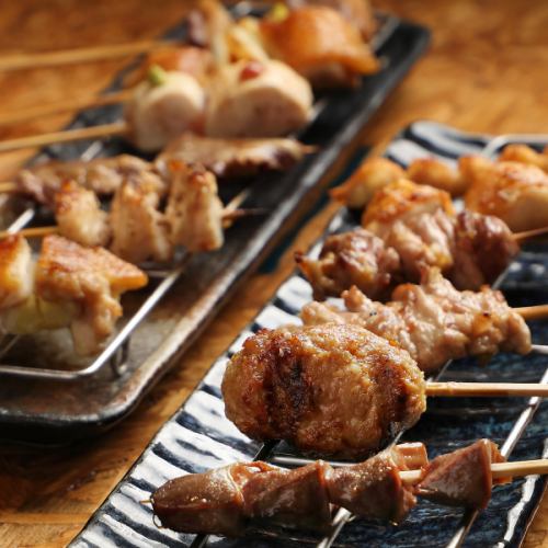 炭火焼鳥各種