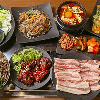 韩国料理熟练课程+2小时无限畅饮（结束前30分钟最后点餐）