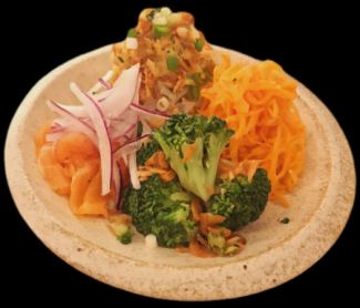 Assortment of 4 types of appetizers