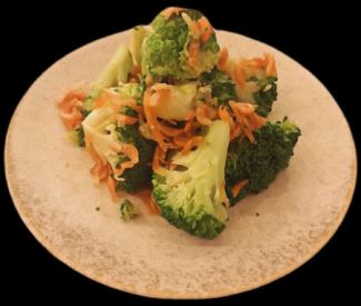 Marinated shrimp and broccoli