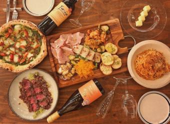 【懇親会・忘/新年会】2時間飲み放題＆デザート付★旬の食材を使ったシーズナルプラン