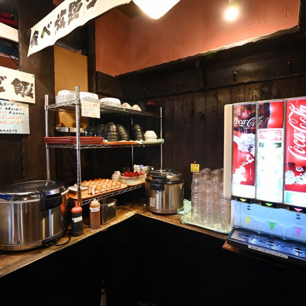 雑炊・たまごかけごはんが無料！自分で作るセルフコーナーを是非ご利用ください♪