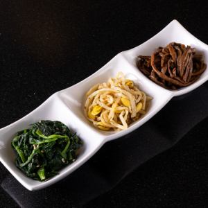 Assortment of three first vegetables