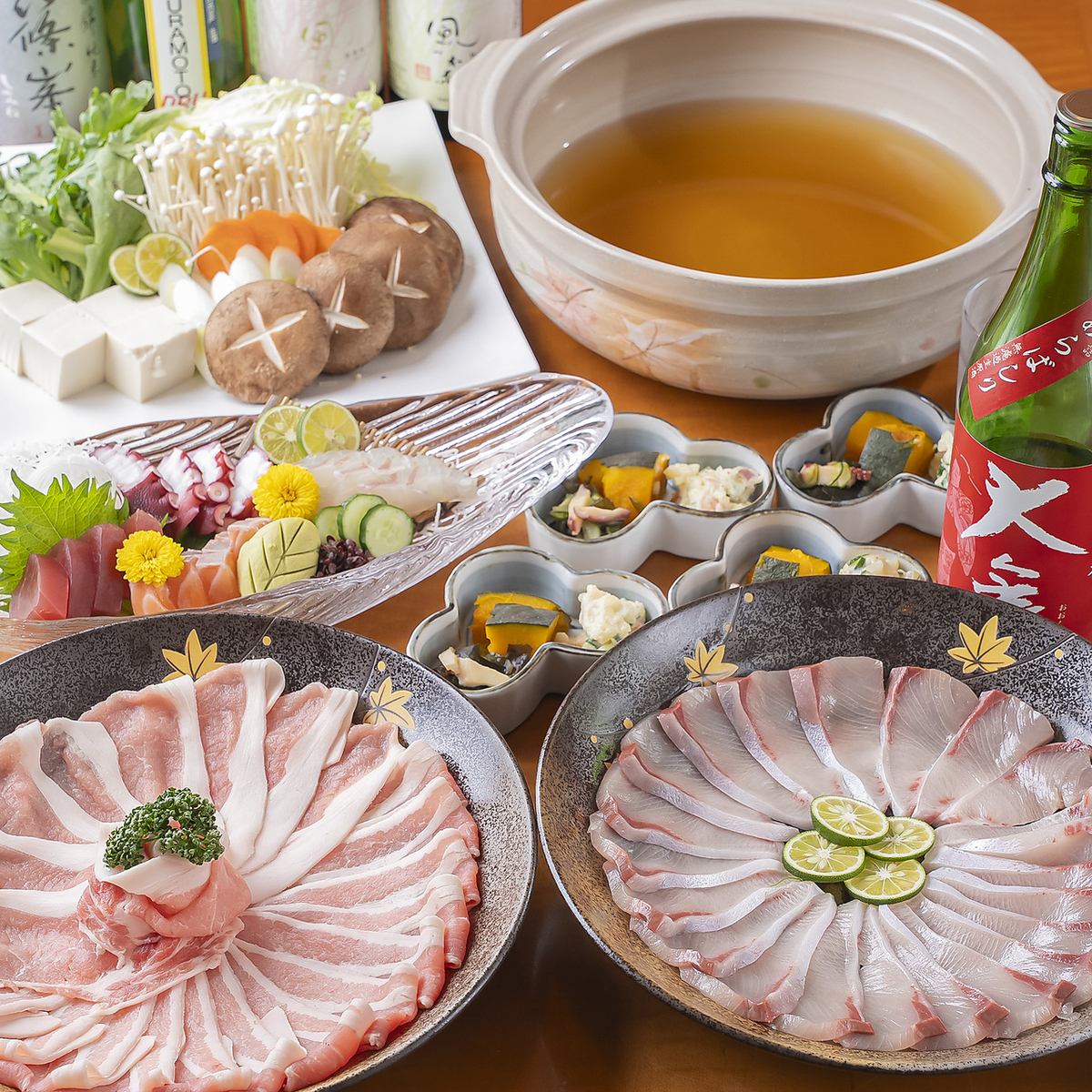 黄金だしを贅沢に使用した料理とおばんざいをお楽しみいただけます