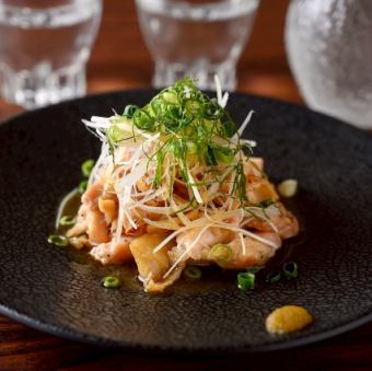 地鶏焼きネギポン酢