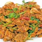 Stir-fried lamb meat in cumin style