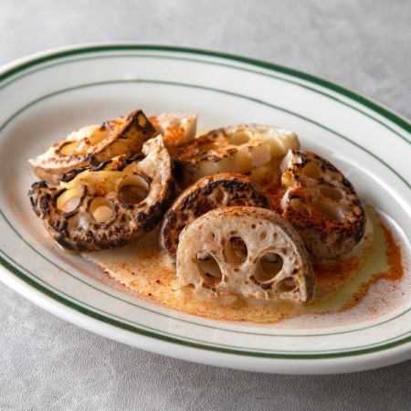 炭焼き　蓮根