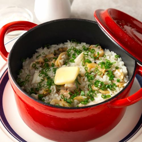 浅利と白身魚のコンソメバターライス　２人前