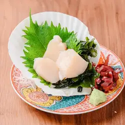 Fresh scallops from Funka Bay