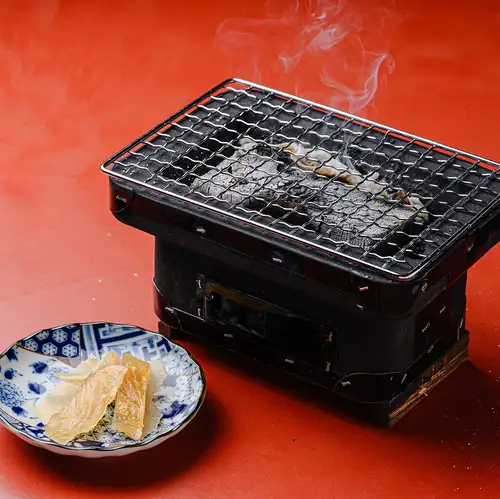Grilled stingray fins are delicious