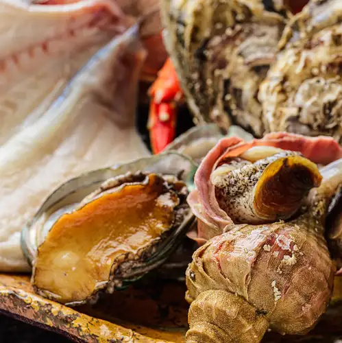 以优质食材为特色的海鲜炉端烧