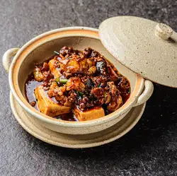 Spicy and numbing mapo tofu