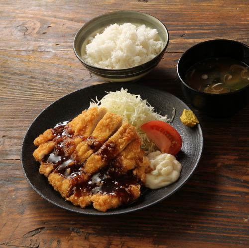 Special chicken cutlet set meal