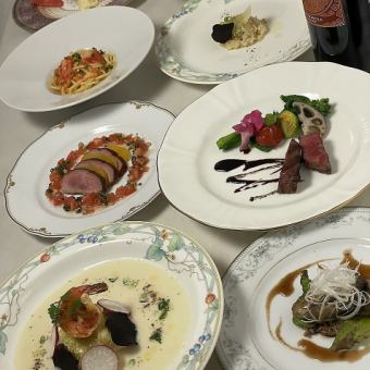 ◆ Chef's excellent! Grande Miramare course (dinner) and after-dinner drink pairing