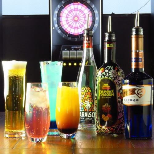 All-you-can-drink alcohol! All-you-can-throw darts! [1h/2200yen] [2h/3300yen]