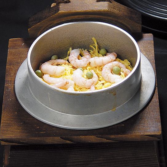 Plump Shrimp Rice Pot / Mentaiko Butter Rice Pot