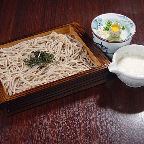 Tororo green tea soba noodles/Oroshi green tea soba noodles