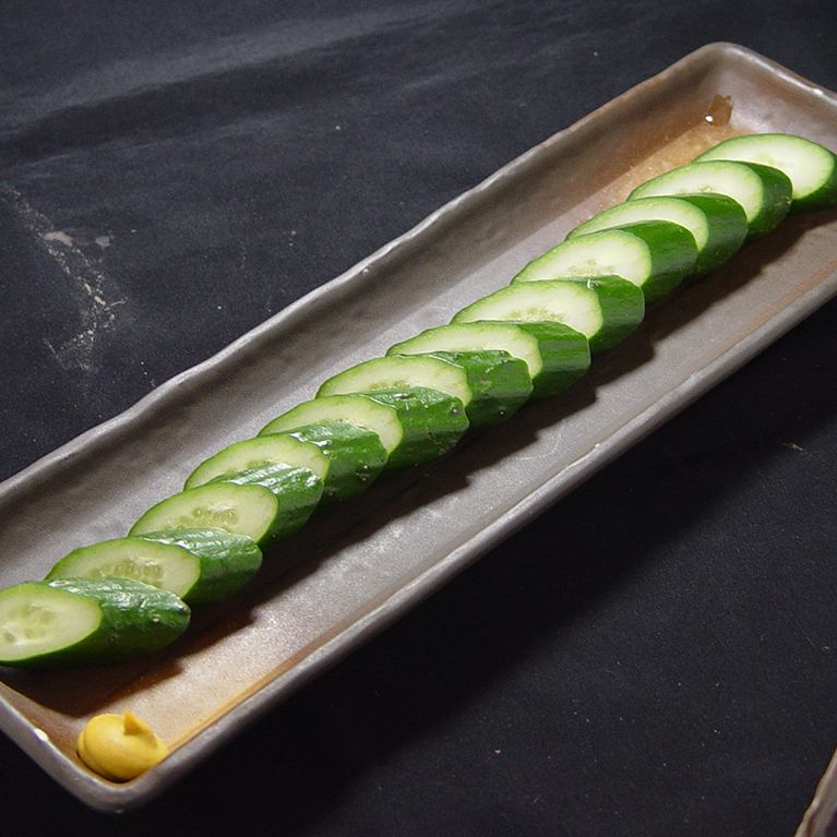 Pickled Cucumber with Mustard/Yam with Yuzu Flavor