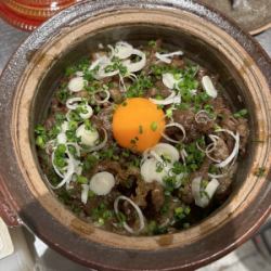 和牛ロースと原田の田舎卵の炊き込みご飯