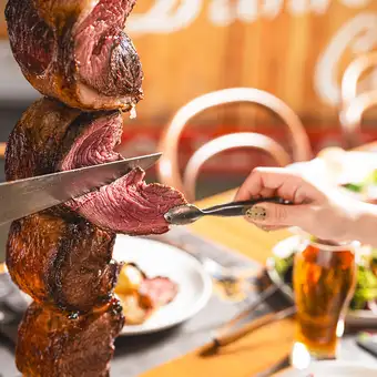 ■遅割プラン■20時以降のご予約7,700円→6,300円■20種シュラスコ食べ放題+アルコール飲み放題