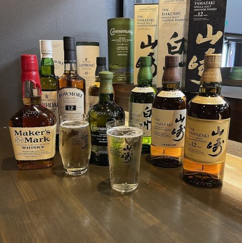 プレミアムウイスキーも充実！