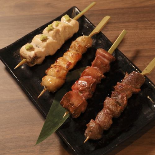 一本一本手打ちの串焼きと絶妙な火入れ