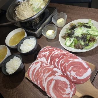 ラムしゃぶしゃぶコース
