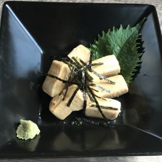 Cream cheese marinated in garlic and soy sauce