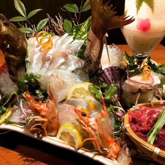 [Kuromaru Upper Course] 11 dishes + 120 minutes all-you-can-drink for 7,780 yen ⇒ 7,500 yen with coupon!