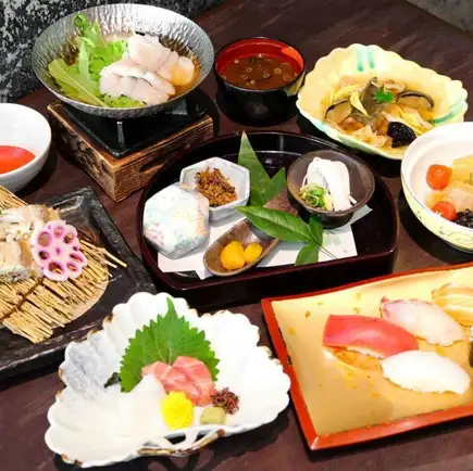 【9月10月限定/深まる秋の旬を味わう 秋麗コース】全8品【2ｈ飲放付6,200円→5,700円】
