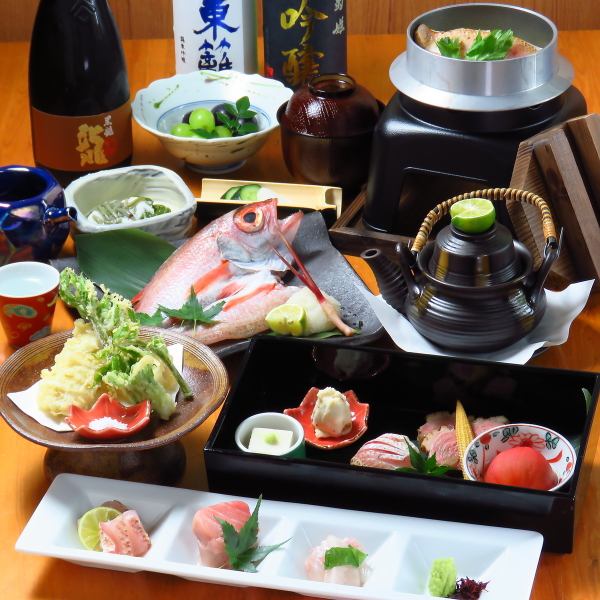 【必見】季節ごとに変わる極上和食を特別コースで提供。その時のいいものを最適な調理でコースにしてます！