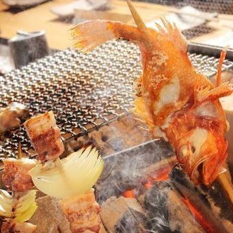 Directly from Hokkaido! A variety of delicious grilled dishes