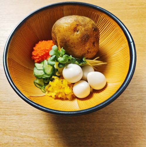 混ぜて食べるあったか明太ポテサラ