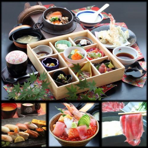 刺身・寿司・御膳・しゃぶしゃぶ等幅広いメニューが自慢