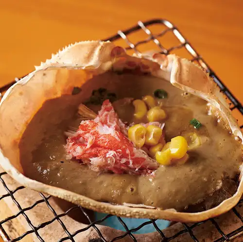 Fish Market's specialty! Crab miso grilled in its shell.