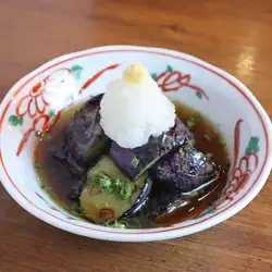 Simmered eggplant