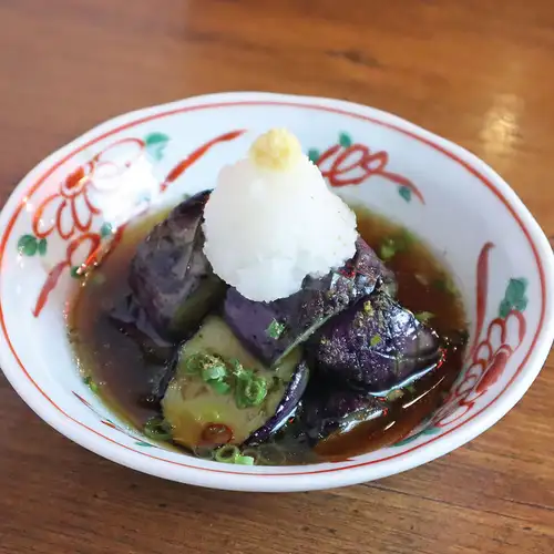 Simmered eggplant