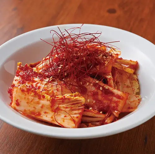 Crispy raw kimchi