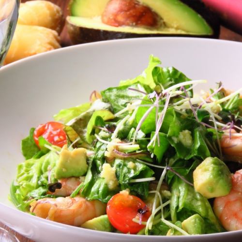 Shrimp and Avocado Ginger Salad