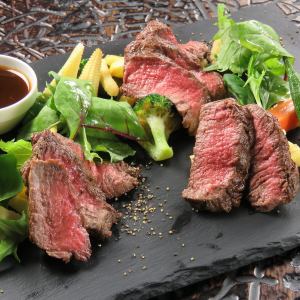 Tagliata made with Tokachi-produced Saibi beef